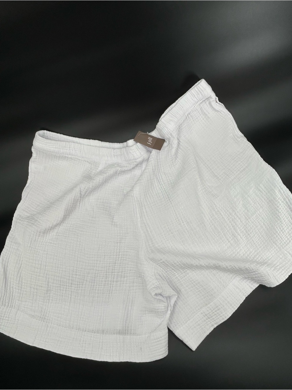 J. Jill Shorts Women 3X White Cotton Pockets Elastic Waist Classic Coastal